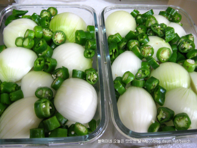 양파 고추 장아찌