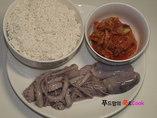 매콤하게 맛있는 낙지김치죽 만들기/슬로우푸드