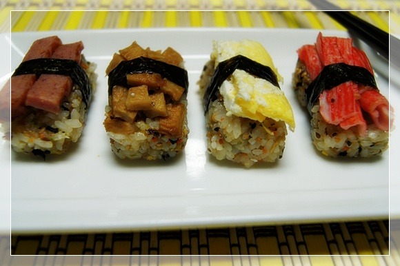 남은 김밥재료 짜투리로 고급초밥을