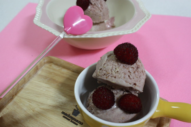 홈메이드 산딸기 아이스크림